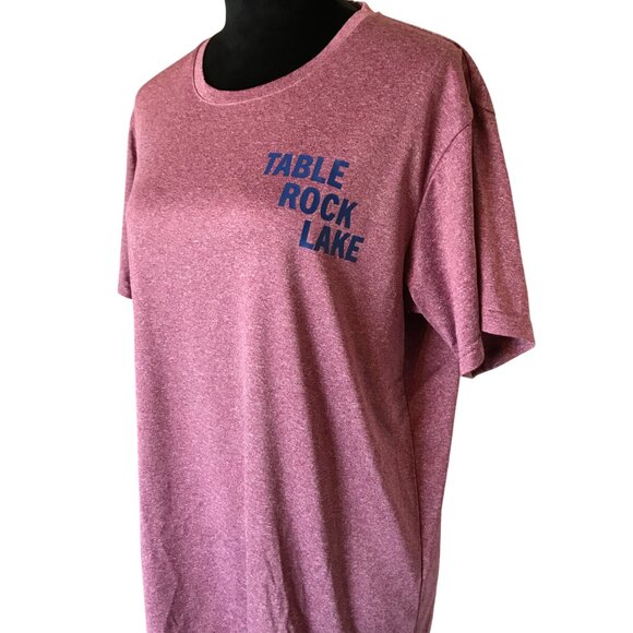 Upcycled Table Rock Lake Soft T-Shirt: Landmarks & Marinas Graphics, Size L - Picture 4 of 15